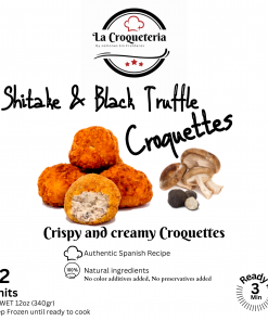 Shitake Mushrooms and Black Truffle Croquette